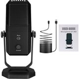 Canarino Yanmai Profesyonel USB Condenser Mikrofon – 4 Yönlü Direktif, 20Hz-20KHz Frekans, Kulaklık Çıkışı, Tek Tuş Sessize Alma, Ses Ayarı, 15MM Stand Uyumlu SF-900 - 1 GB - Acı Kahverengi - Option-1