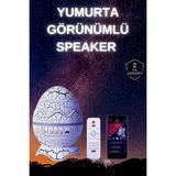 Canarino Yumurta Şeklinde Su Dalgalı Bluetooth Speaker Lamba Renkli Şarjlı - Lisinya