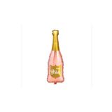 canbayhobi Cheers! Yazılı Şampanya Şerefe Folyo Balon Rose Gold Renk 100x48 cm Bride To Be Bekarlığa Veda Şişe