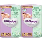 Canbebe Bebek Bezi x 2 Paket Junior Mega Ekstra 5 Numara / 11- 18KG - 5 Beden (11 - 20 Kg)