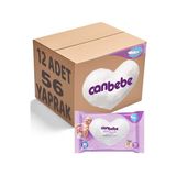 Canbebe Kremsi Dokunuş 12'li 672 Yaprak Islak Havlu Mendil Seti