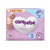 Canbebe No:3 Midi 34 Adet Bebek Bezi