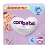Canbebe No:4 Maxi 100 Adet Bebek Bezi
