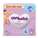 Canbebe No:4 Maxi 76 Adet Bebek Bezi