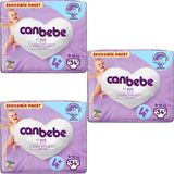 Canbebe No:4+ Maxi Plus 102 Adet Bebek Bezi
