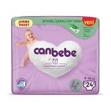 Canbebe No:4+ Maxi Plus 24 Adet Bebek Bezi