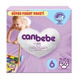 Canbebe No:6 XLarge 50 Adet Bebek Bezi