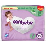 Canbebe No:7 XXLarge 256 Adet Bebek Bezi