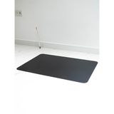 Çancı Siyah Büyük Kuzine Soba Tablası Altlığı (Temizliği Kolay Düz Estetik Büyük Kuzine Tablası) 100 cm x 65 cm)