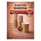 cancup karton bardak 1000 Adet 7 Oz Karton Bardak Sıcak & Soğuk Uyumlu