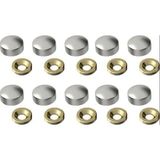 Cancup Karton Bardak Krom Vida Tapası 20 mm 10 Adet - Çok Renkli