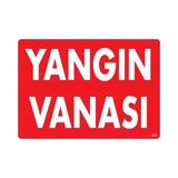 Cancup Karton Bardak Yangın Vanası Uyarı Levhası 25X35 KOD:873 - Tek Ebat - 1 Adet