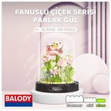 Canda Ctoy Fanuslu Çiçek Serisi Parlak Gül LEGO Seti 365 Parça - Görseldeki