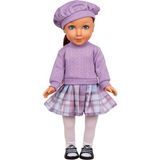 Canda Oyuncak Beauty Doll 45 cm Et Bebek Cici - Lila