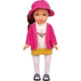 Canda Oyuncak Beauty Doll 45 cm Et Bebek Eylül - Pembe - Sarı