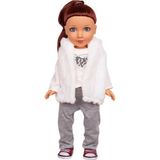 Canda Oyuncak Beauty Doll 45 cm Et Bebek Fatma - Beyaz - Gri