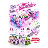 Canda Oyuncak Çift Taraflı Akrobatik 360 Derece El Sensörlü Oyuncak Şarjlı Uzaktan Kumandalı Araba Pembe RQ2092
