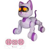 Canda Oyuncak Uzaktan Kumandalı Şarjlı Interaktif Eğitici ve Öğretici Interaktif Akıllı Robot Kedi - Mor