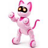 Canda Oyuncak Uzaktan Kumandalı Şarjlı Interaktif Eğitici ve Öğretici Interaktif Akıllı Robot Kedi - Pembe