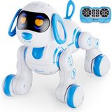 Canda Oyuncak Uzaktan Kumandalı Şarjlı Interaktif Eğitici ve Öğretici Interaktif Akıllı Robot Köpek - Mavi