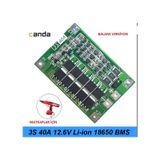 Candagrup 3S 40A 18650 Bms Balanslı Lityum Pil Şarj Koruma Modülü Matkap