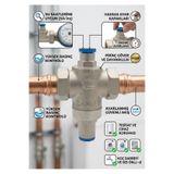 Candan CM-3553 Su Basınç Regülatörü 3/4 inç Pirinç Basınç Düşürücü (SU SAATLERİNE UYGUN)