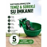 Candar KIRILMAZ GARANTİLİ 5 ADET Büyükbaş İçin Hayvan Suluğu - Plastik Kırılmaz Suluk 3 Litre