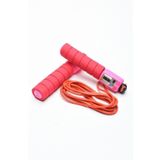 CANDARİKO Pembe Sayaçlı İp Atlama Halatı Antrenman Aleti Ip Egzersiz Evde Spor