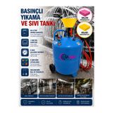 candarteknik Köpük Tankı Sıvı Köpük Püskürtme Pompası - Basınçlı Köpük Yapıcı Oto Araç Yıkama Makinesi 90LT