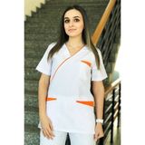 Candaş Tekstil Biyeli Kadın Tek Üst Forma - 2XL - Beyaz
