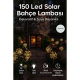 Canderel 2’li 50 Tel 150 LED Solar Bahçe Lambası – Güneş Enerjili, Suya Dayanıklı, Dekoratif Esnek Tasarımlı