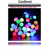 Canderel Mini Top Led 5 Metre 20 Led Fişli RGB Tak Çalıştır iç Ve Dış Mekan Dekoratif Aydınlatma