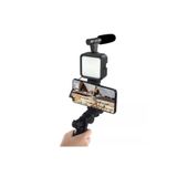 Canderel Profesyonel Vlogging Seti Video Kiti Tripod Mikrofon Led Işık Telefon Tutucu Kumandalı Selfie Vlog
