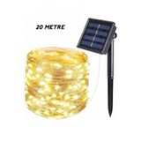 Canderel Solar Güneş Enerjili 20 Metre Peri Led Işık 200 Led 8 Mod Dış Bahçe Ağaç Balkon Aydınlatma