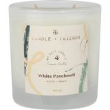 Candle And Friends No.4 White Patchouli Medium Cam Mum 240GR. - Beyaz - 1 Adet