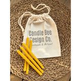 Candle Bee Design Balmumu Dilek Mumu / Pasta Mumu 5'li - Sarı