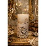 Candle Beton Kütük Mum - 1