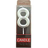 Candle Butedo Pasta Mumu - Gümüş - 8 Rakamı - Renkli - 1 Adet