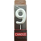 Candle Butedo Pasta Mumu - Gümüş - 9 Rakamı - Renkli - 1 Adet