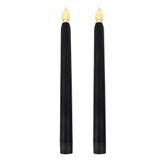 CANDLE CHOICE Cadılar Bayramı Alevsiz Konik Mumlar Zamanlayıcı ile 9 inç Uzun Titreyen Sahte Pil Kumandalı Elektrikli LED Şamdanlar Şamdan Cadılar Bayramı Partisi Süslemeleri Masa Merkezinde 2 ADET
