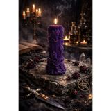 Candle Purple Bloom, Mor Zarafet, Lavanta Kokulu 2 Adet Dekoratif Mum