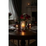 Candle Vase Balon Vazo 10 Cm Genişlik 15 Cm Uzunluk
