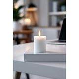 Candle Vase El Işçiliği Hand Made Kütük Silindir Mum Beyaz Renk 5 cm Genişlik 10 cm Uzunluk Sandal Ağacı Kokulu - 10 cm Sandal Ağacı