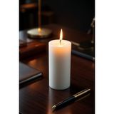 Candle Vase El Işçiliği Hand Made Kütük Silindir Mum Beyaz Renk 5 cm Genişlik 30 cm Uzunluk Lavanta Kokulu - 30 cm lavanta
