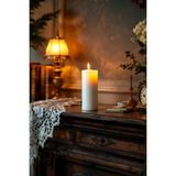 Candle Vase El Işçiliği Hand Made Kütük Silindir Mum Beyaz Renk 5 cm Genişlik 30 cm Uzunluk Vanilya Kokulu - 30 cm Vanilya