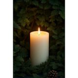 Candle Vase El Işçiliği Hand Made Kütük Silindir Mum Krem Renk 5 cm Genişlik 10 cm Uzunluk Kahve Aroması Kokulu - 10 cm Gül - Krem - Bej