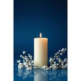 Candle Vase El Işçiliği Hand Made Kütük Silindir Mum Krem Renk 5 cm Genişlik 12,5 cm Uzunluk Kahve Aroması Kokulu - 12,5 cm Kahve - Krem - Bej