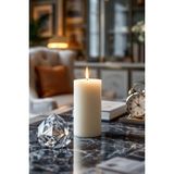 Candle Vase El Işçiliği Hand Made Kütük Silindir Mum Krem Renk 5 cm Genişlik 25 cm Uzunluk Kahve Aroması Kokulu - 25 cm Kahve - Krem - Bej