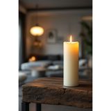 Candle Vase El Işçiliği Hand Made Kütük Silindir Mum Krem Renk 5 cm Genişlik 30 cm Uzunluk Kahve Aroması Kokulu - 30 cm Kahve - Krem - Bej