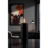 Candle Vase El Işçiliği Hand Made Kütük Silindir Mum Siyah Renk 5 cm Genişlik 25 cm Uzunluk Kahve Aroması Kokulu - 25 cm Kahve
